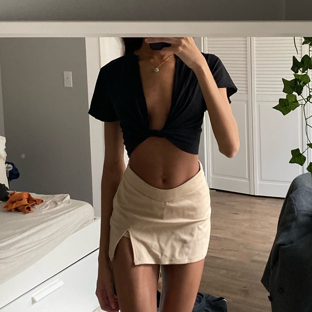 Free People Twist Front Tee